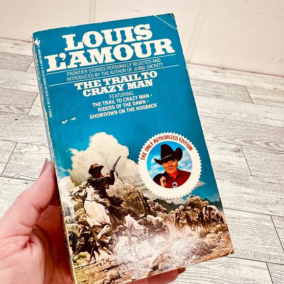 The Trail to Crazy Man Stories by Louis L'Amour (1986 Bantam Mass Market) PB - Picture 1 of 16